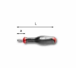 "Odvijač nasadni prihvat 1/4"" dužina 130 mm 243 C 1/4” USAG"